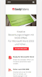 Mobile Screenshot of goodypatterns.com